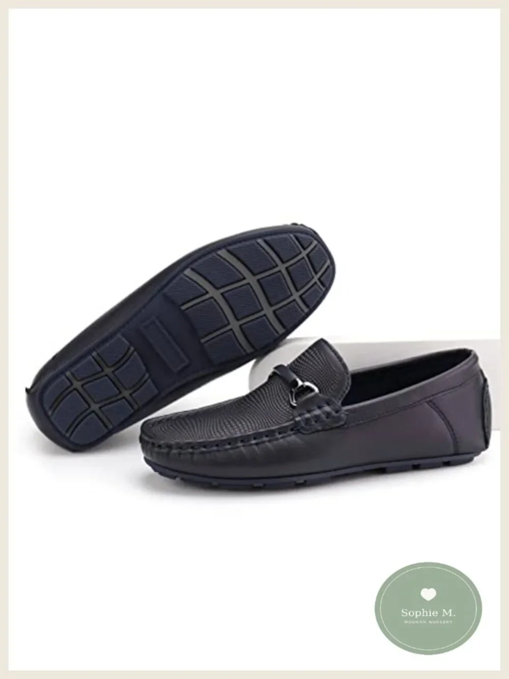 Boys Penny Loafer Slip-On Mocc Shoes Non-Marking TPR Outsole